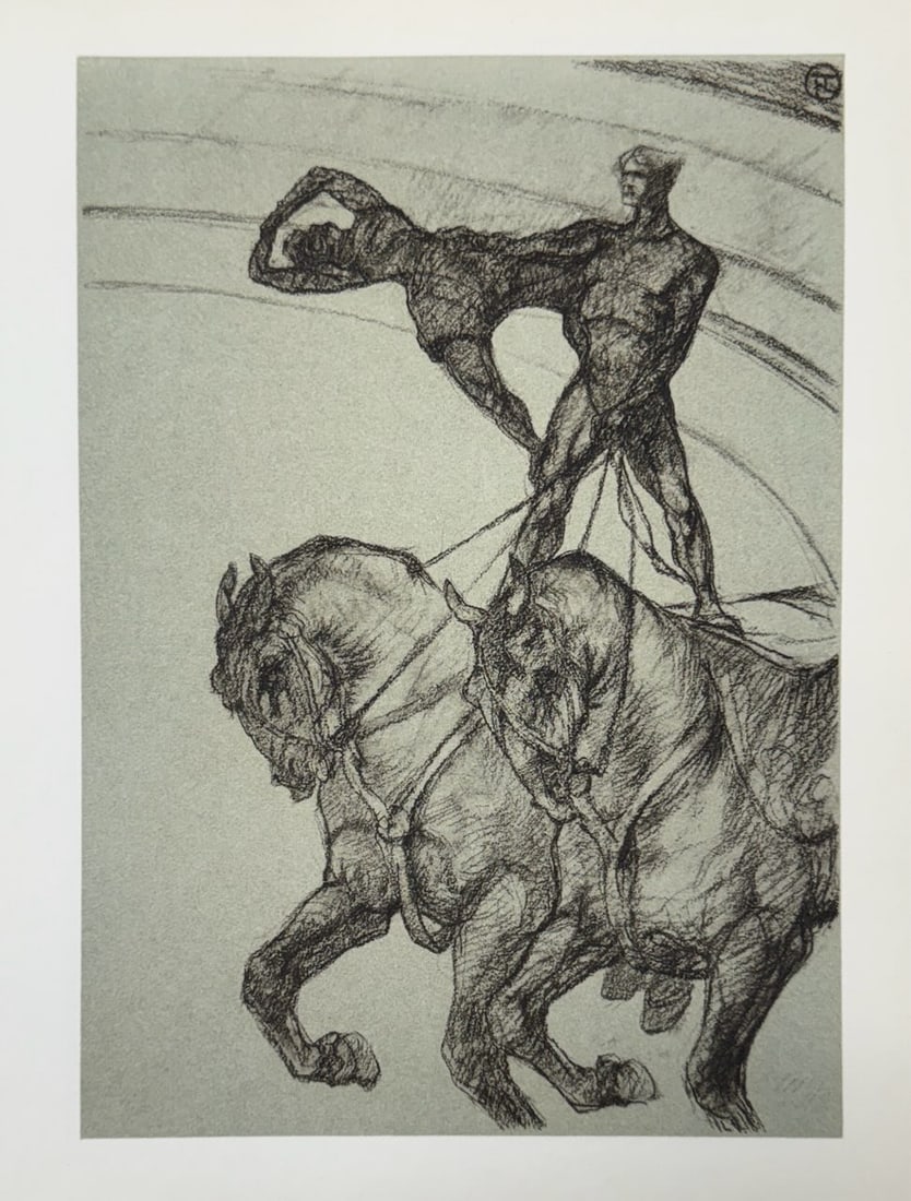Henri de Toulouse-Lautrec (After) - Untitled Lithograph from ""The Circus"": Artist: Henri de Toulouse-Lautrec (After) Title: Untitled Lithograph from ""The Circus"" Year: 1952 Dimensions: 8 1/2 x 12 in. Edition: From the Edition of 1500 Publishe