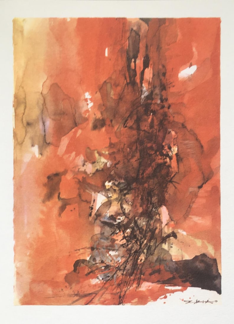 Zao Wou-Ki - Untitled Unpublished Watercolor VII (1 of 1)
