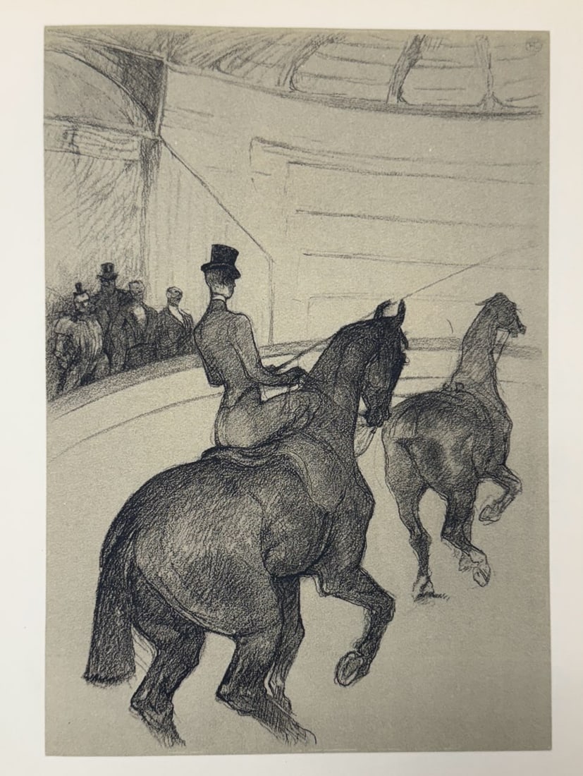 Henri de Toulouse-Lautrec (After) - Untitled Lithograph from ""The Circus"": Artist: Henri de Toulouse-Lautrec (After) Title: Untitled Lithograph from ""The Circus"" Year: 1952 Dimensions: 8 1/2 x 12 in. Edition: From the Edition of 1500 Publishe