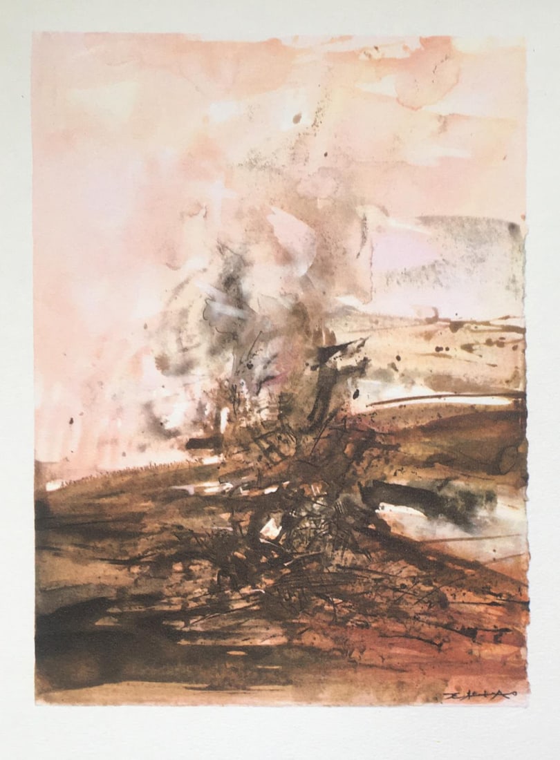Zao Wou-Ki - Untitled Unpublished Watercolor V (1 of 1)