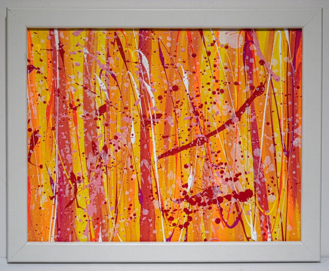 Matthew Steinberg - Abstract 12: Artist: Matthew SteinbergTitle: Abstract 12Year: 2022Dimensions: 12.5in. by 16.5in.Edition: One-of-a-Kind Orginal Painting Medium: Original Hand Painted Acrylic on CanvasCondition: ExcellentSignature