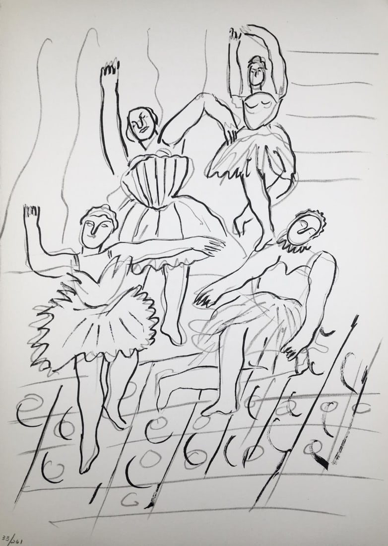 Fernand Leger - Les Danseuses (Dancers): Artist: Fernand Leger Title: Les Danseuses (Dancers)Year: 1960Dimensions: 10 1/2in. by 15in.Edition: Limited Edition of 250 (numbered 12 to 261)Publisher: Francais Reunis ParisSuite: Les Voyages (My