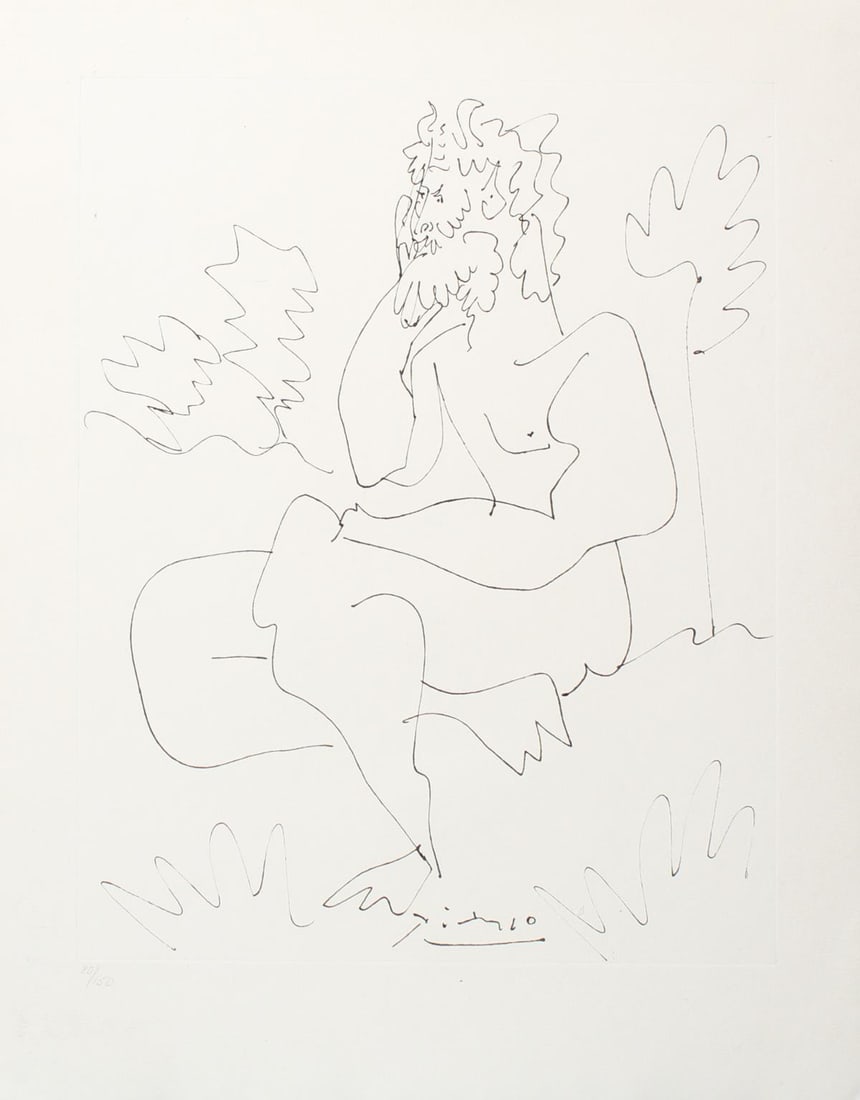 Pablo Picasso (After) - Untitled: Artist: Pablo Picasso (After) Title: Untitled Year: 1954 Dimensions: 20.5in. by 14.75in. Edition: From the rare limited edition of 150 Publisher: Baguenier Deso