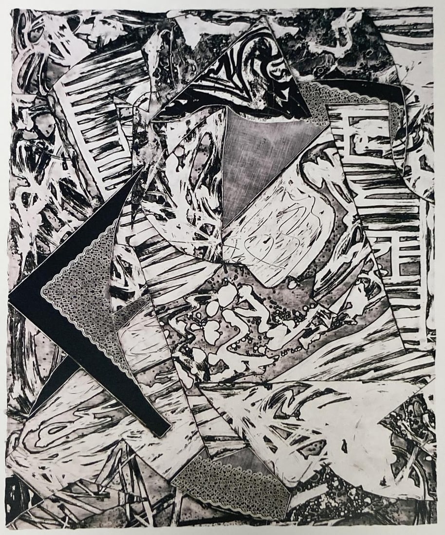 Frank Stella (After) - Swan Engraving III: Artist: Frank Stella (After) Title: Swan Engraving III Year: 1983 Dimensions: 12in. by 12in. Edition: From the rare limited edition Publisher: Princeton Univers