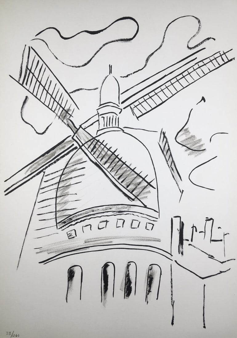 Fernand Leger - La Sacre-Coeur: Artist: Fernand Leger Title: La Sacre-CoeurYear: 1960Dimensions: 10 1/2in. by 15in.Edition: Limited Edition of 250 (numbered 12 to 261)Publisher: Francais Reunis ParisSuite: Les Voyages (My