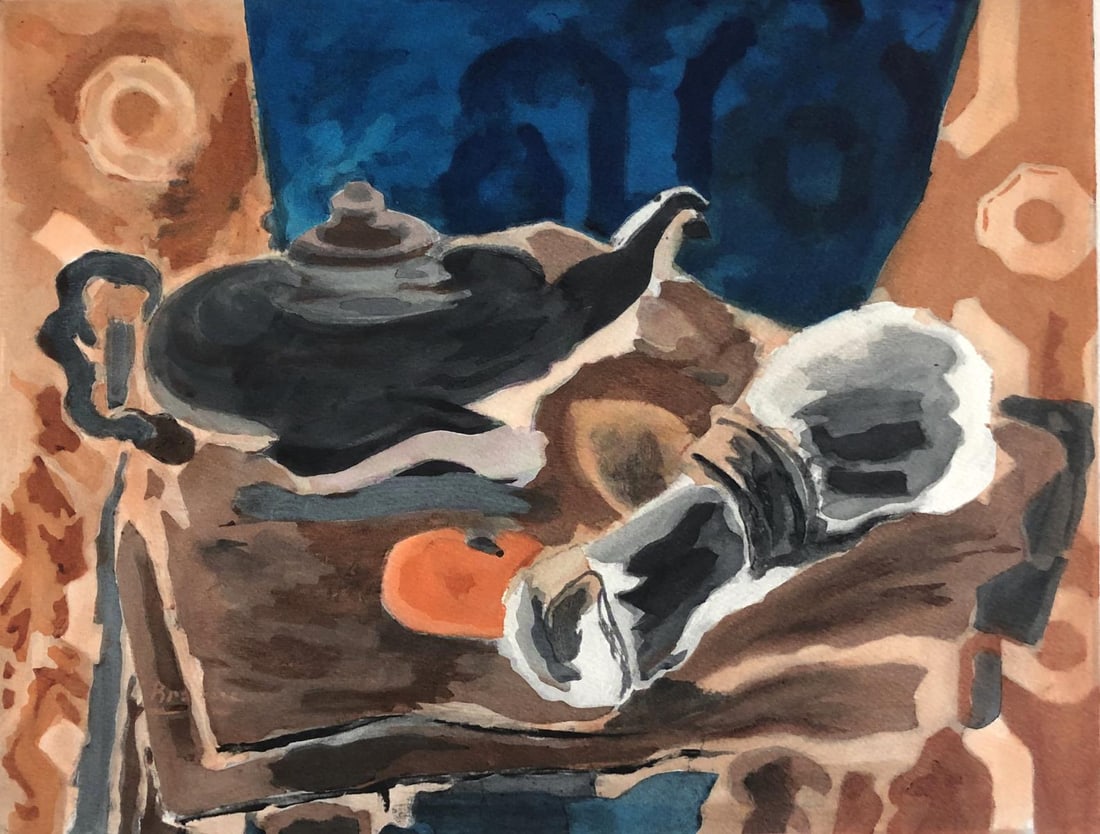 Georges Braque (After) - Nature Morte a la Serviette: Georges Braque (After) - Nature Morte a la Serviette