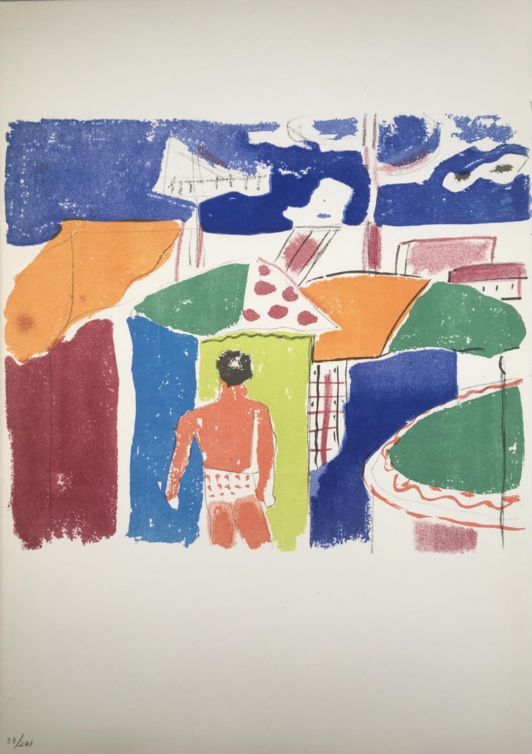 Fernand Leger - La Plage (The Beach): Artist: Fernand Leger Title: La Plage (The Beach) Year: 1960 Dimensions: 10 1/2in. by 15in. Edition: Limited Edition of 250 (numbered 12 to 261) Publisher: Fra