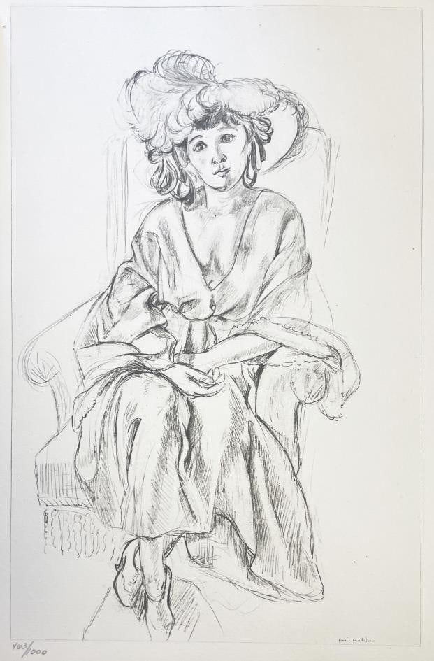Henri Matisse (After) - Planche XVI: Artist: Henri Matisse (After)Title: Planche XVIYear: 1920Dimensions: 11in. by 8.5in.Edition: From the rare limited edition of 1000Publisher: Victor Jacquemin; ParisSuite: Cinquante DessinsMedium: