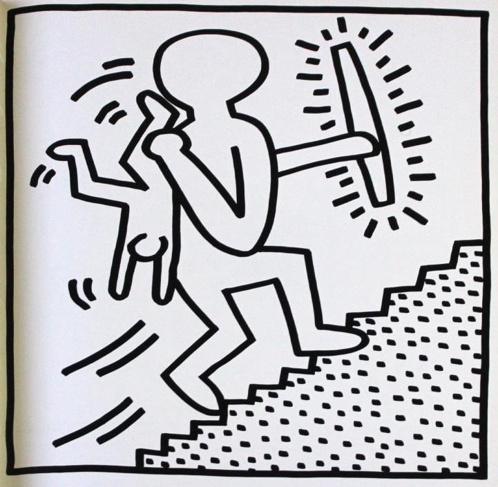Keith Haring - Portal (from Lucio Amelio Suite): Artist: Keith Haring Title: Portal (from Lucio Amelio Suite) Year: 1983 Dimensions: 18.5in. by 13in. Edition: From the rare limited edition of 300 Publisher: Ga