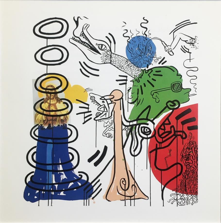 Keith Haring (After) - Apocalypse 5: Artist: Keith Haring (After) Title: Apocalypse 5 Year: 1988 Dimensions: 10 1/4in. by 10 1/4in. Edition: From the Rare Limited Edition Publisher: George Mulder F