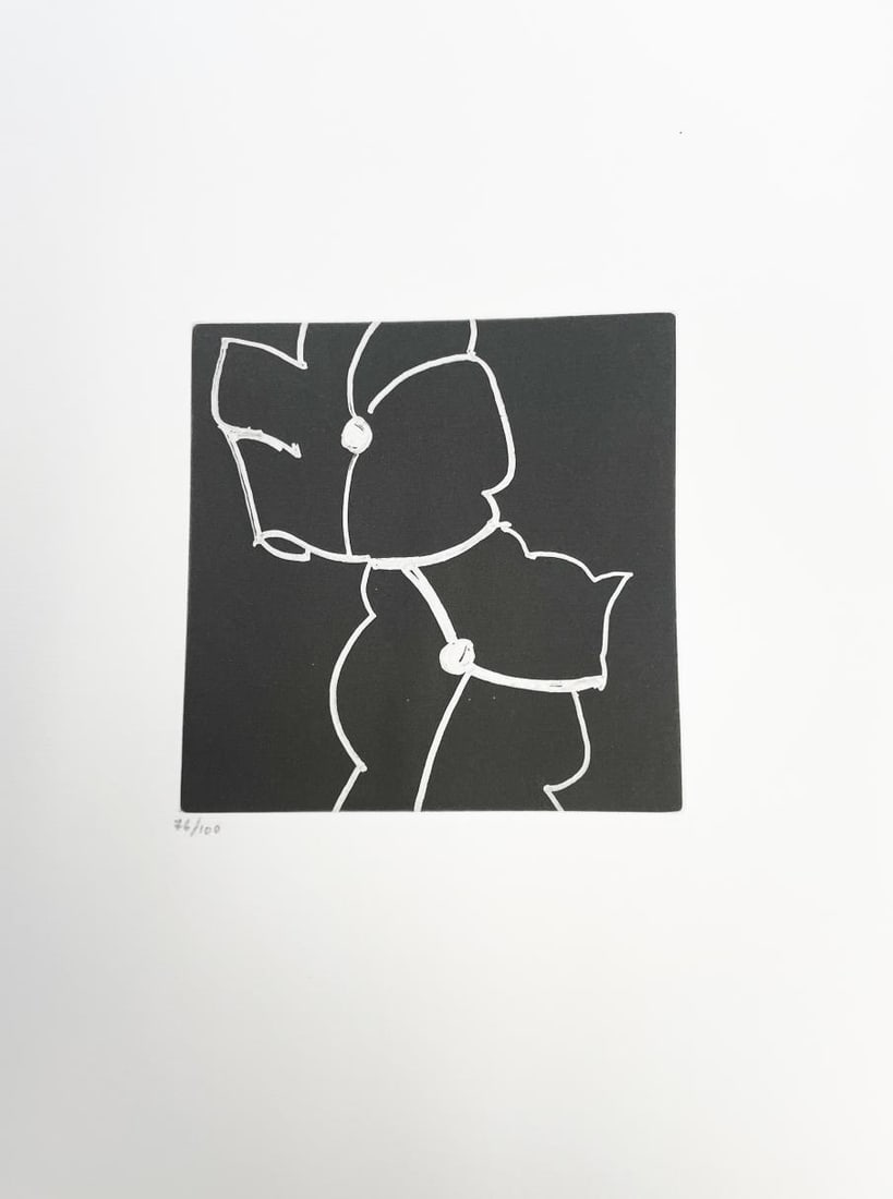 Alex Katz - Affair: Artist: Alex Katz Title: Affair Year: 2005 Dimensions: 9in. by 12in. Edition: From the rare limited edition of 100 Publisher: Arion Press Suite: