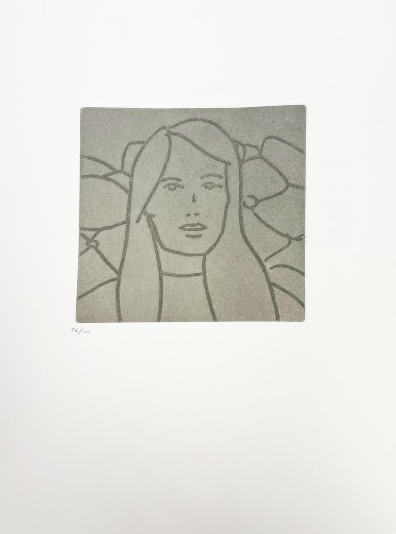 Alex Katz - Song for Connie: Artist: Alex Katz Title: Song for Connie Year: 2005 Dimensions: 9in. by 12in. Edition: From the rare limited edition of 100 Publisher: Arion Press Su