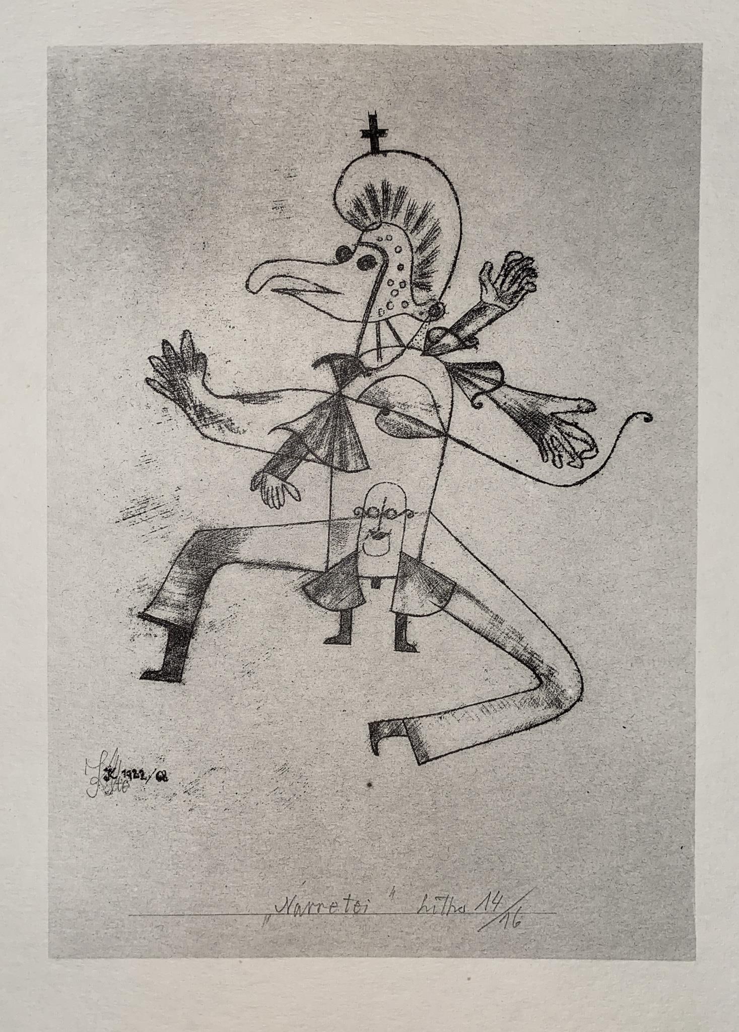 Paul Klee - Buffoonery: Artist: Paul Klee Title: Buffoonery Year: 1947 Dimensions: 9in. by 12in. Edition: from the rare limited edition of 2000 Publisher: The Museum Of Modern Art New