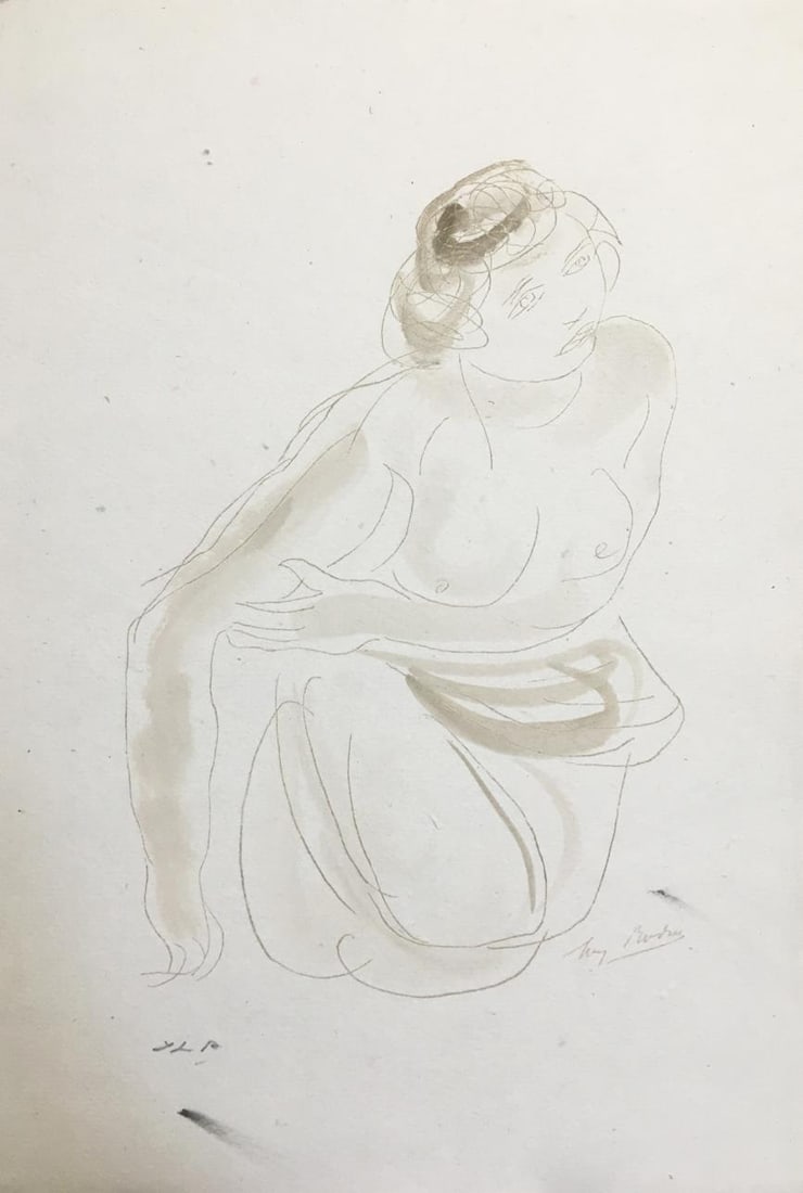 Auguste Rodin - Untitled V from Elegies Amoureuses d'Ovide: Artist: Auguste RodinTitle: Untitled V from Elegies Amoureuses d'OvideYear: 1935Dimensions: 7 5/8in. by 11 1/4in.Edition: From the Rare Limited Edition of 250Publisher: Histoire de la Liberation