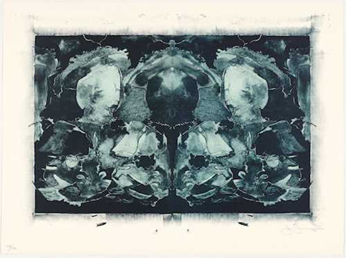 Jasper Johns - After Holbein: Artist: Jasper JohnsTitle: After HolbeinYear: 1993Dimensions: 22 x 29 7/8 in.Edition: From the Rare Limited Edition of 150Publisher: Association for the Prevention of TortureSuite: Artists Against