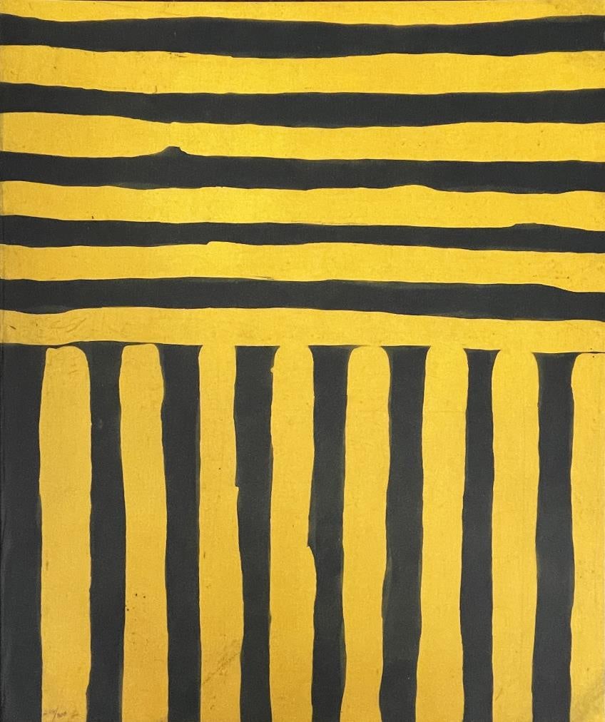 Sean Scully - Heart of Darkness 1: Artist: Sean ScullyTitle: Heart of Darkness 1Year: 1992Dimensions: 10in. by 12in.Edition: Numbered from the rare limited edition of 300Publisher: The Limited Editions Club New YorkSuite: Heart of
