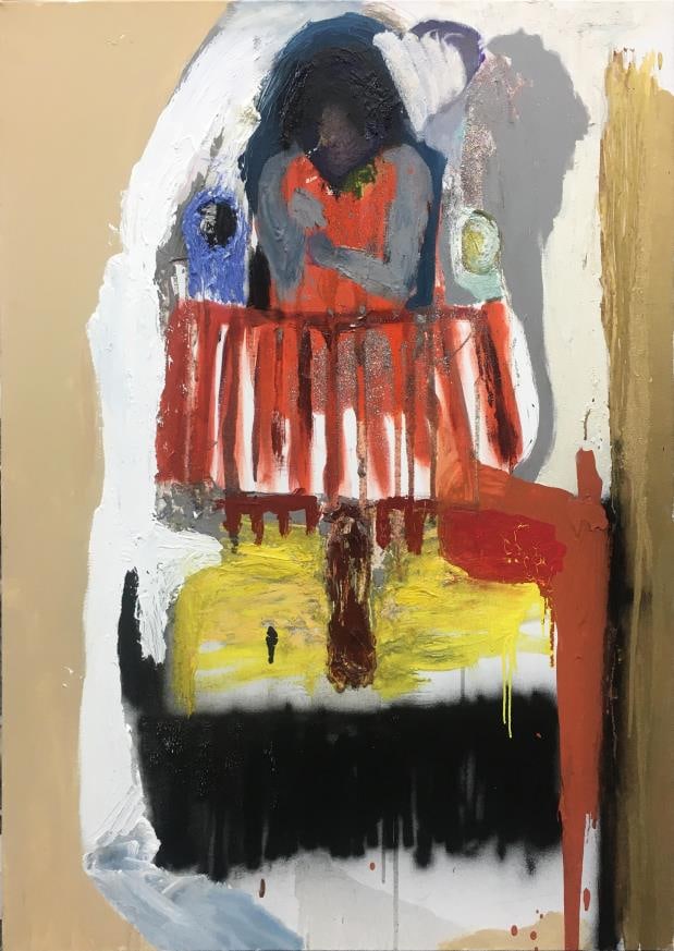 Dean Gay - Untitled: Artist: Dean GayTitle: UntitledYear: 2020Dimensions: 48in. by 36in.Edition: Unique One of a Kind ArtwrokMedium: Original Acrylic on CanvasCondition: ExcellentSignature Details: Initialed en Verso