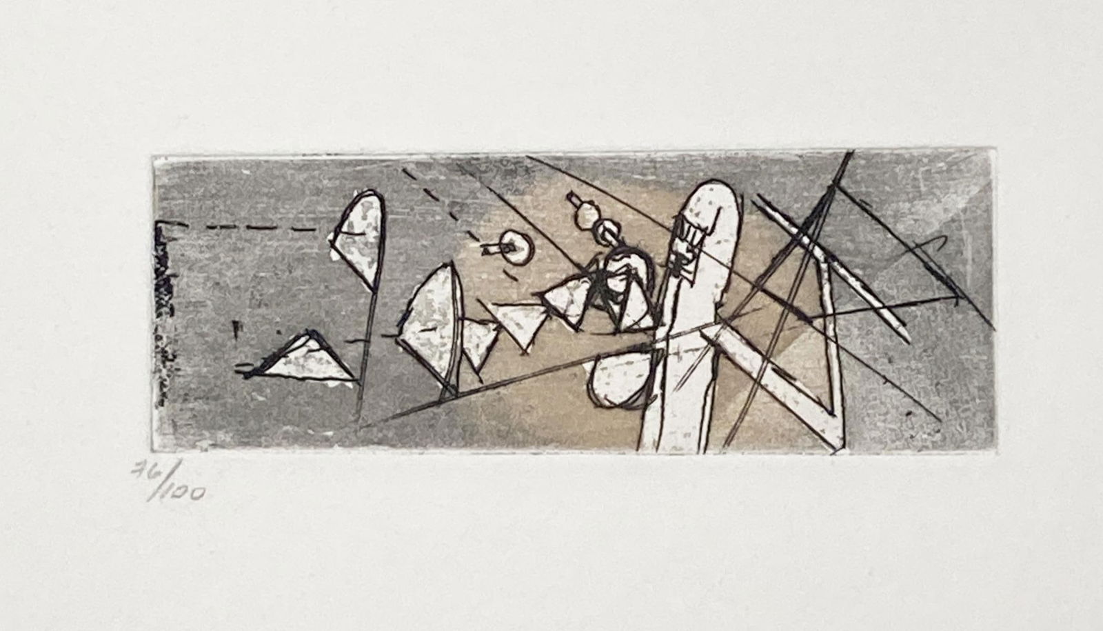 Roberto Matta - Untitled X: Artist: Roberto MattaTitle: Untitled XYear: 1962Dimensions: 5in. by 2.5in.Edition: From the rare limited edition of 100Publisher: Editions Meyer LausanneSuite: Come Detta Dentro Vo