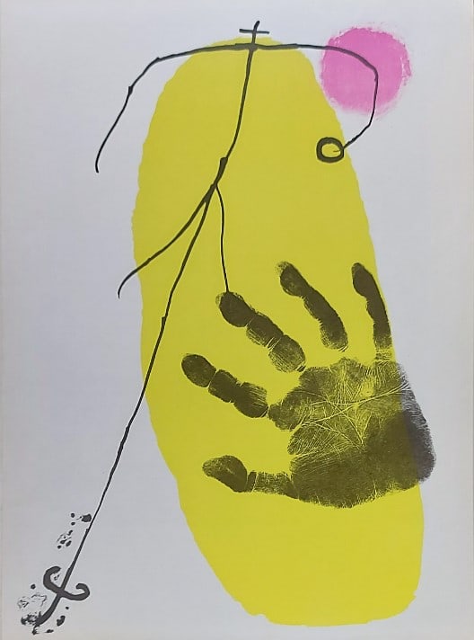 Joan Miro - Untitled III From Derriere Le Miroir: Artist: Joan MiroTitle: Untitled III From Derriere Le MiroirYear: 1956Dimensions: 15 x 11 in.Edition: From the Rare Limited EditionPublisher: Mourlot ParisSuite: Derriere Le Miroir No. 87-89Medium: