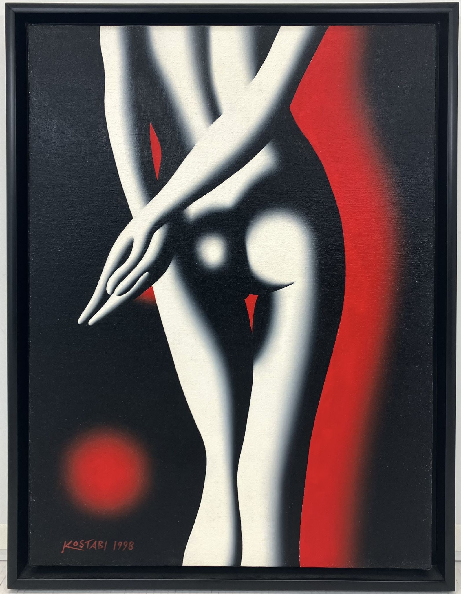 Mark Kostabi - The Object of Desire (Irresistible Crimson): Artist: Mark KostabiTitle: The Object of Desire (Irresistible Crimson)Year: 1998Dimensions: 24 x 18 in.Edition: A unique and original work of artMedium: Oil on canvasCondition: ExcellentSignature