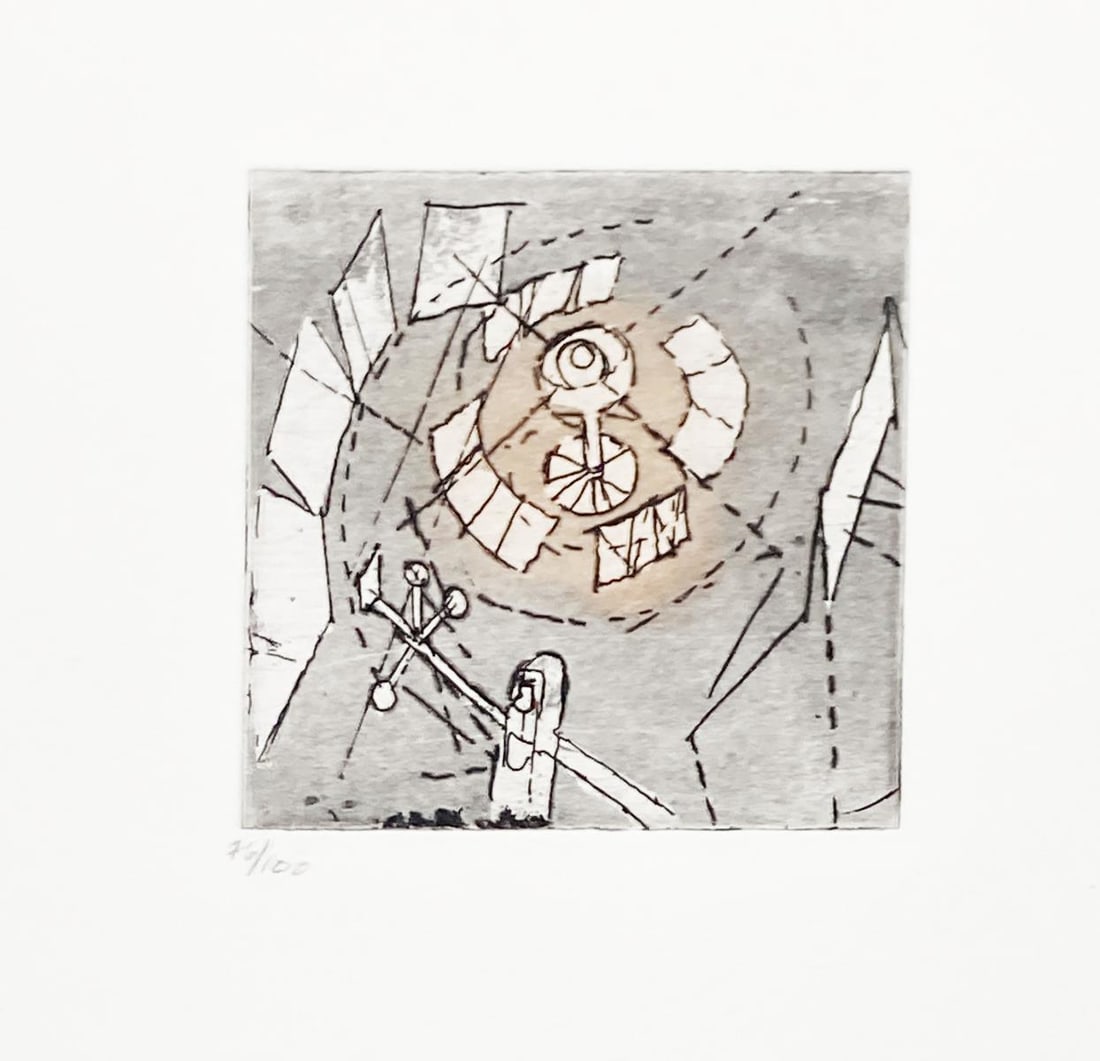 Roberto Matta - Untitled XX: Artist: Roberto Matta Title: Untitled XX Year: 1962 Dimensions: 5in. by 5in. Edition: From the rare limited edition of 100 Publisher: Editions Meyer Lausanne