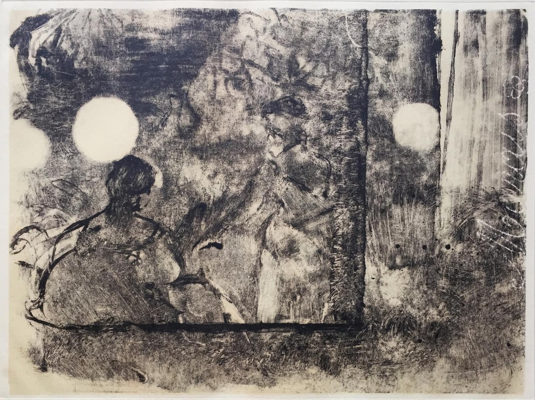 Edgar Degas (After) - Cafe Concert: Artist: Edgar Degas (After)Title: Cafe ConcertYear: 1948Dimensions: 9in. by 12 1/4in.Edition: From the Rare Limited Edition of 500Publisher: Quatre Chemins Editart Paris Shoman Art Company New