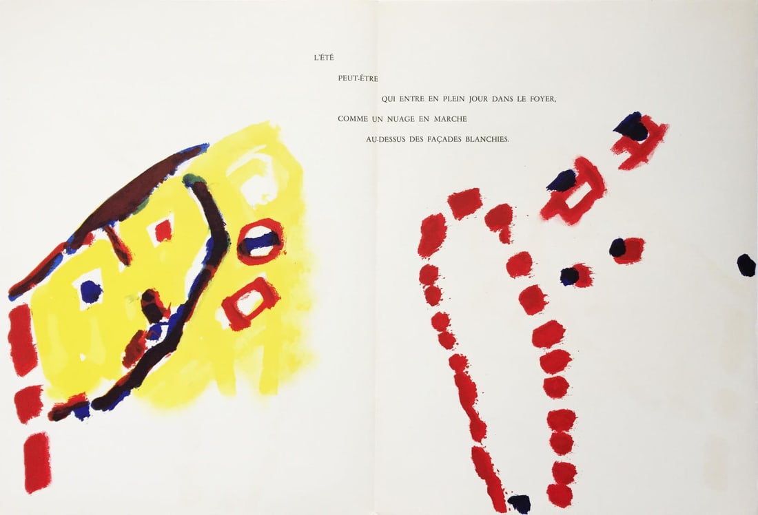 Pierre Tal-Coat - En Grimpant: Artist: Pierre Tal-CoatTitle: En GrimpantYear: 1960Dimensions: 22in. by 15in.Edition: From the Rare Limited EditionPublisher: Maeght ParisSuite: Derriere le Miroir No. 119Medium: Lithograph on