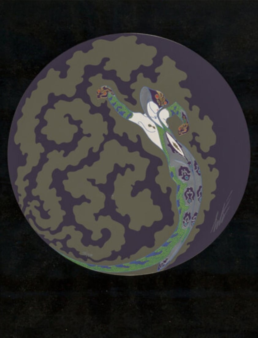 Erte - Jealousy: Artist: ErteTitle: JealousyYear: 1982Dimensions: 22.75in. by 17.75in.Edition: limited edition of 300Suite: Four EmotionsMedium: Original serigraph on paper with embossing and foil stampingCondition: