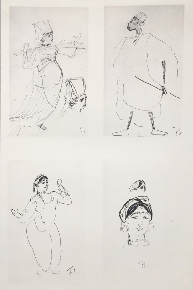 Henri Toulouse-Lautrec (After) - Four Studies: Artist: Henri Toulouse-Lautrec (After)Title: Four StudiesYear: 1930Dimensions: 12in. by 17in.Edition: V from the rare limited edition of XPublisher: Chez Hellee et Sergent ParisSuite: Dessins de