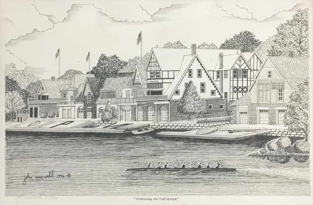 John Maxwell - Morning on the River: Artist: John Maxwell Title: Morning on the River Year: 1996 Dimensions: 16in. by 11in. Edition: From the Rare Limited Edition of 950 Medium: Lithograph on Paper