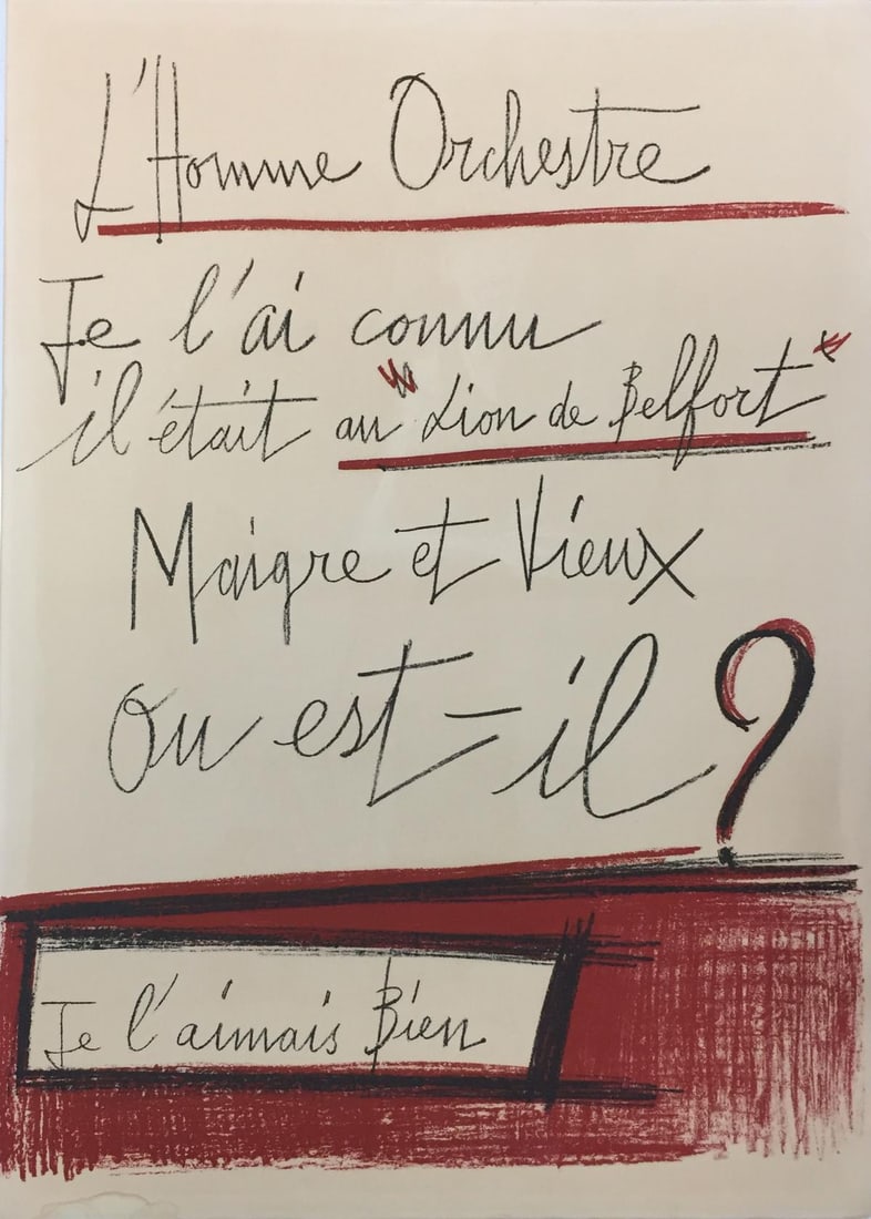 Bernard Buffet - L'homme Orchestre Title Sheet (1 of 1)