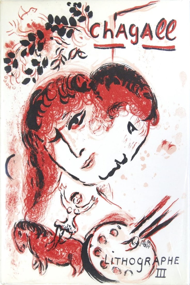 Marc Chagall - Chagall Lithographe Vol. III Full Portfolio book: Artist: Marc Chagall Title: Chagall Lithographe Vol. III Full Portfolio book Year: 1962 Dimensions: 12.75in. by 10in. Edition: From the limited edition of 40 Publis