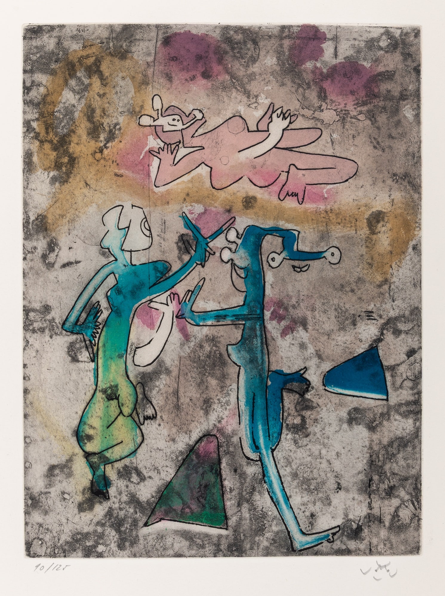 Roberto Matta - Untitled (from Centre Noeuds): Artist: Roberto Matta Title: Untitled (from Centre Noeuds) Year: 1974 Dimensions: 23 3/4 x 17 1/2 in. Edition: 90 from the limited edition of 125 Publisher: co-