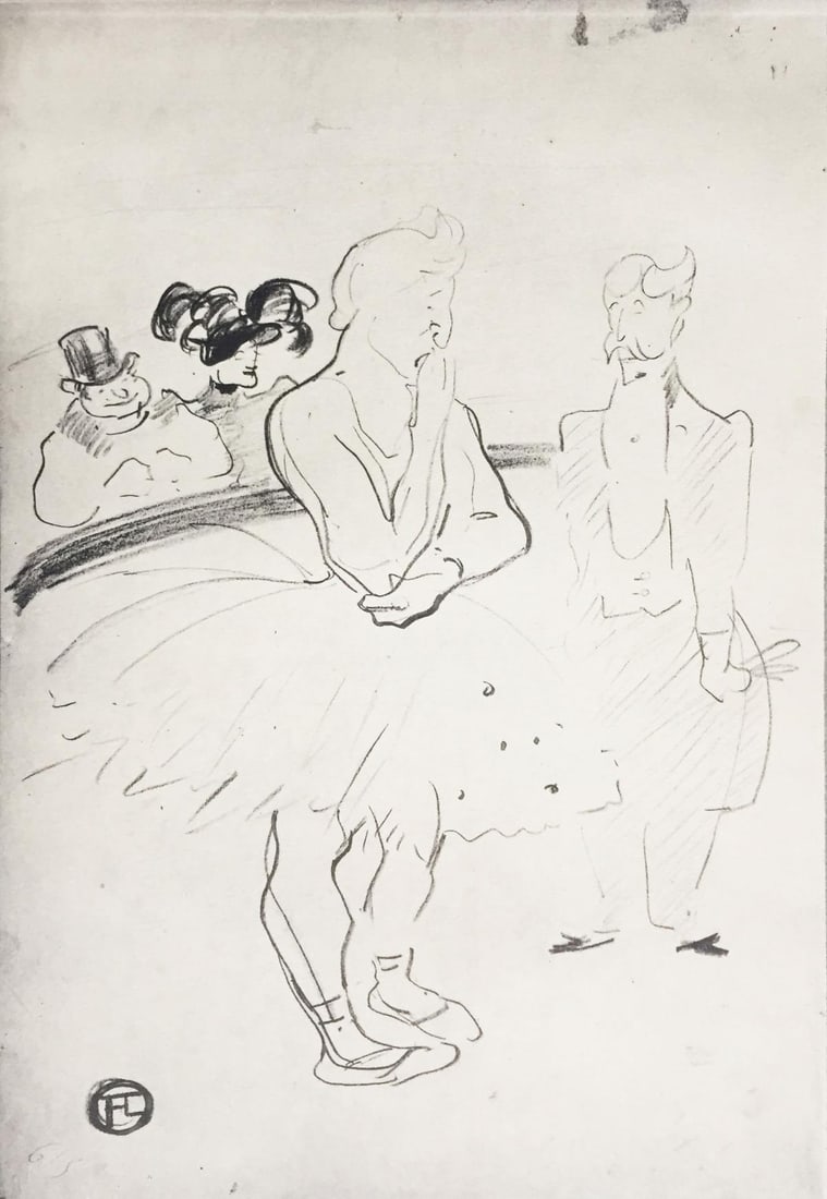 Henri Toulouse-Lautrec (After) - Ballarina: Artist: Henri Toulouse-Lautrec (After) Title: Ballarina Year: 1930 Dimensions: 12in. by 17in. Edition: V from the rare limited edition of X Publisher: Chez Hell