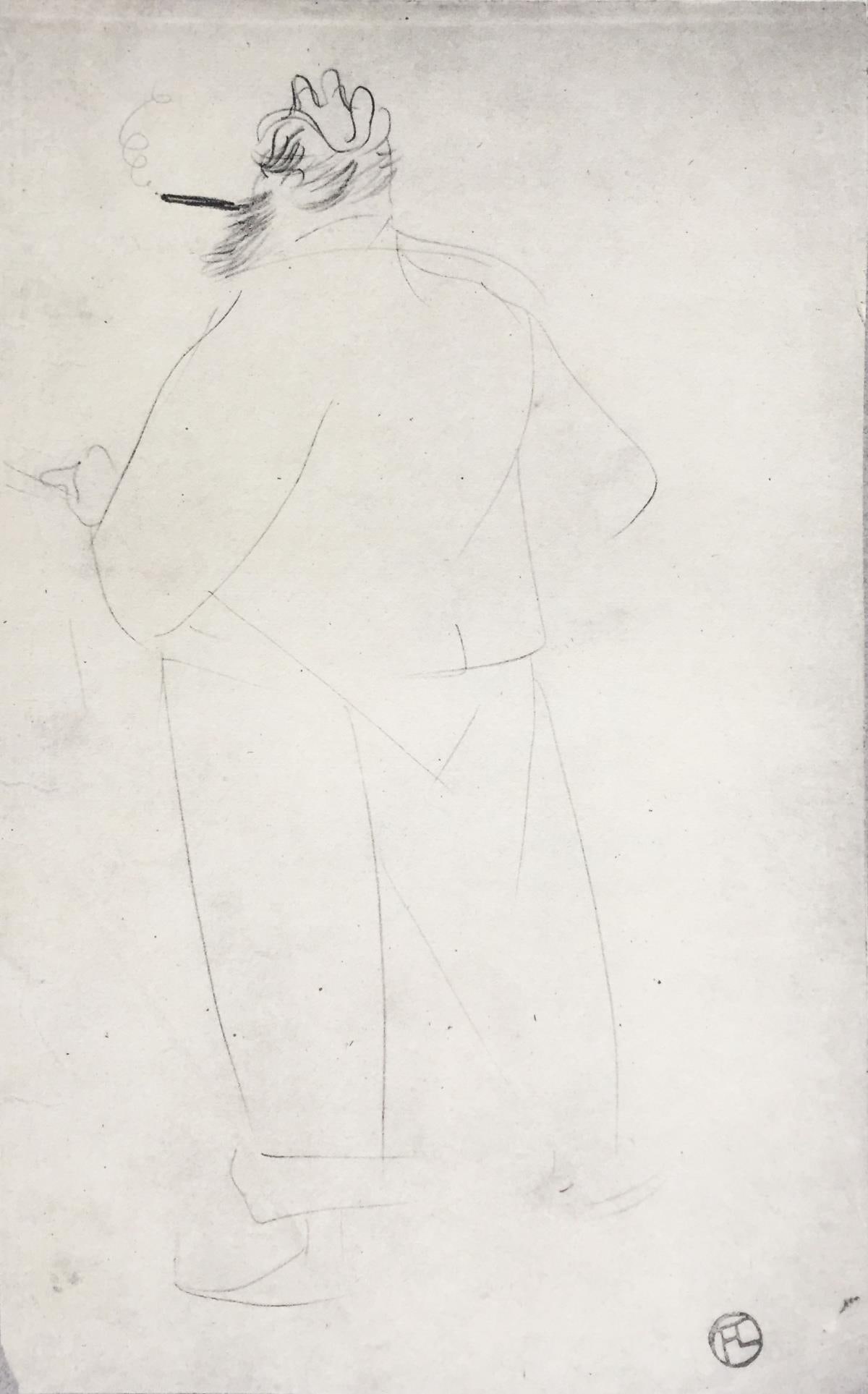 Henri Toulouse-Lautrec (After) - The Cigar: Artist: Henri Toulouse-Lautrec (After) Title: The Cigar Year: 1930 Dimensions: 12in. by 17in. Edition: V from the rare limited edition of X Publisher: Chez Hell