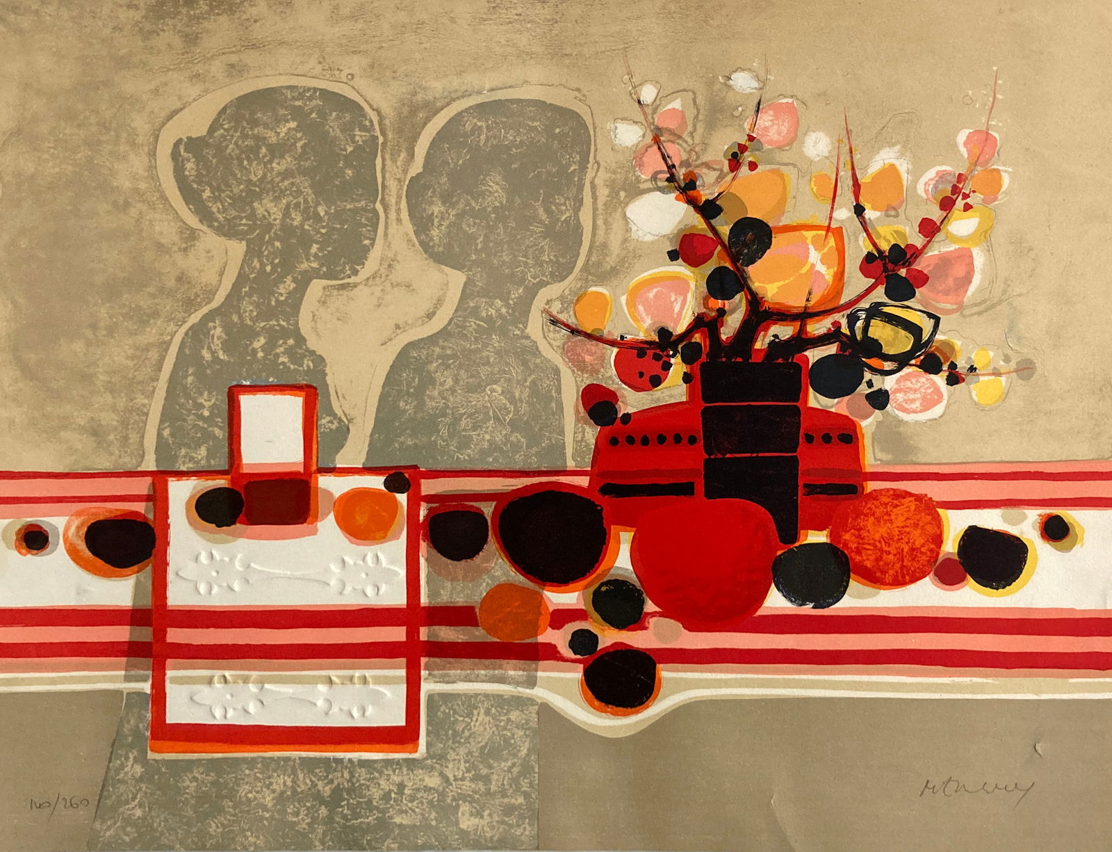 Unknown Artist - Untitled (Two Women and Flowers) (1 of 1)