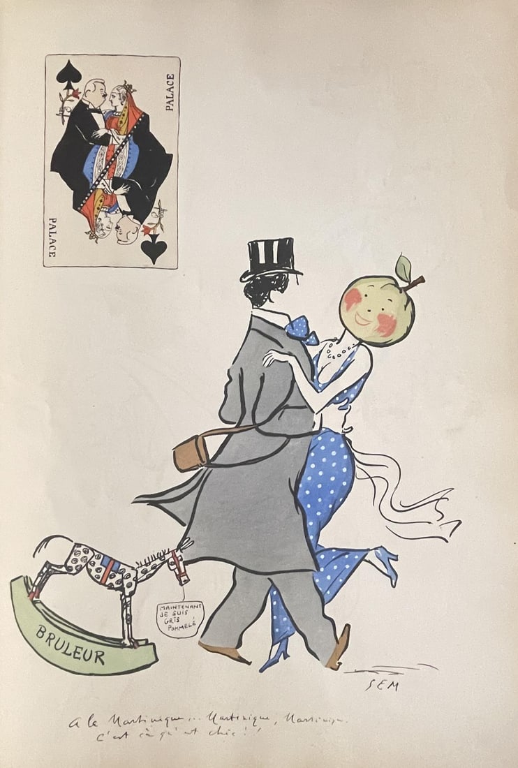 Sem (Georges Goursat) - Plate 6 From Tangoville: Artist: Sem (Georges Goursat)Title: Plate 6 From TangovilleYear: 1913Dimensions: 12 3/4in. by 18in.Edition: From the rare limited editionPublisher: Fourbourg Saint Honore ParisSuite: