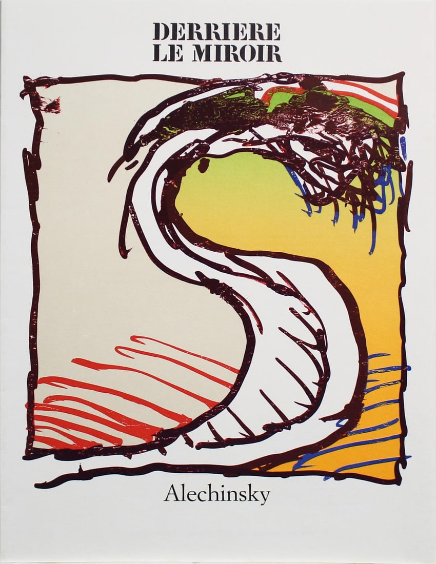 Pierre Alechinsky - Derriere le Miroir: Artist: Pierre AlechinskyTitle: Cover for Derriere le MiroirYear: 1981Dimensions: 11in. by 16in.Edition: From the Rare Limited EditionPublisher: Maeght EditionsSuite: Derriere le MiroirMedium: