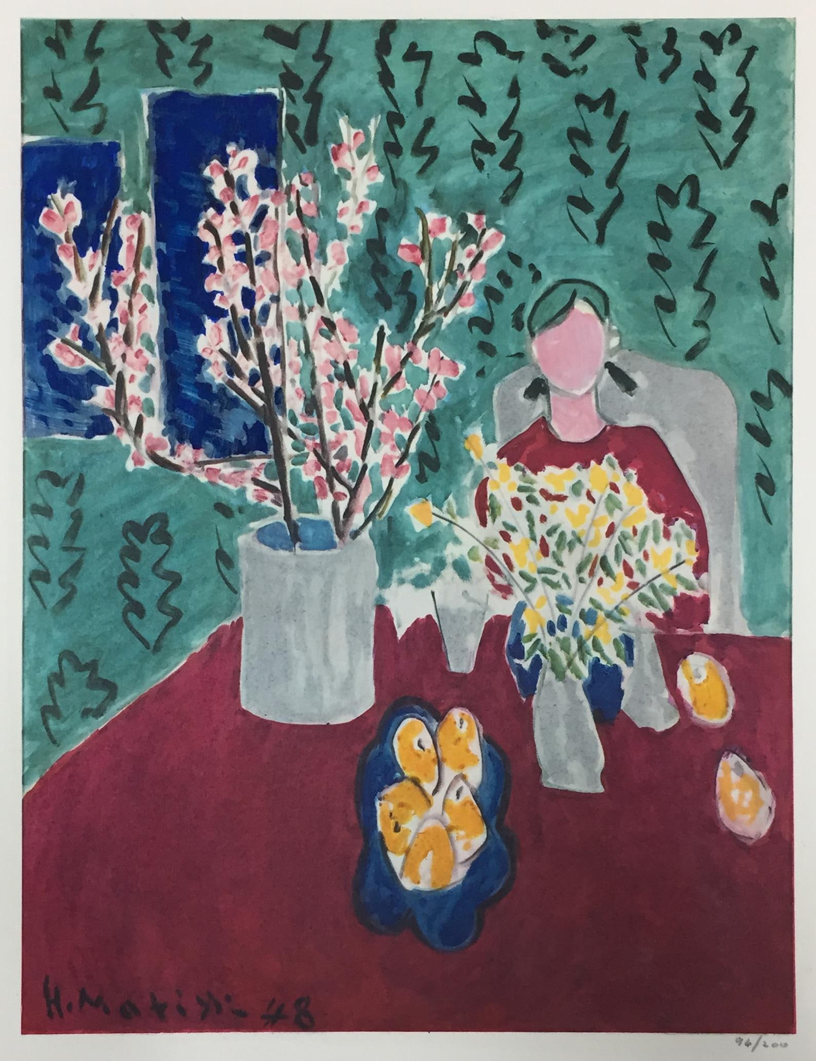 Henri Matisse - The Plum Blossoms: Artist: Henri MatisseTitle: The Plum BlossomsYear: 1958Dimensions: 15 3/4in. by 11 3/4in.Edition: From the Rare Limited Edition of 200Publisher: New York Graphic Society New YorkMedium: Original