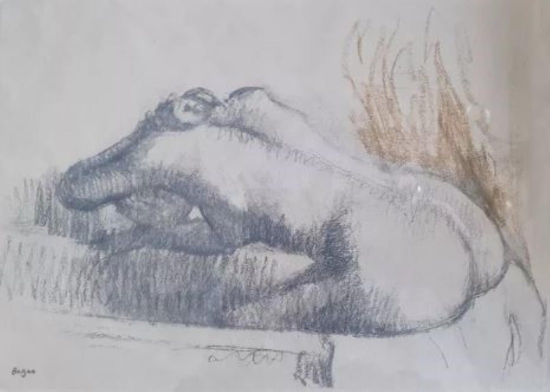 Edgar Degas - Femme se Lavant Dans sa Baignoire: Artist: Edgar Degas Title: Femme se Lavant Dans sa Baignoire Year: 1936 Dimensions: 9.5in. by 13in. Edition: from the rare limited editon of 305 Publisher: Ambr