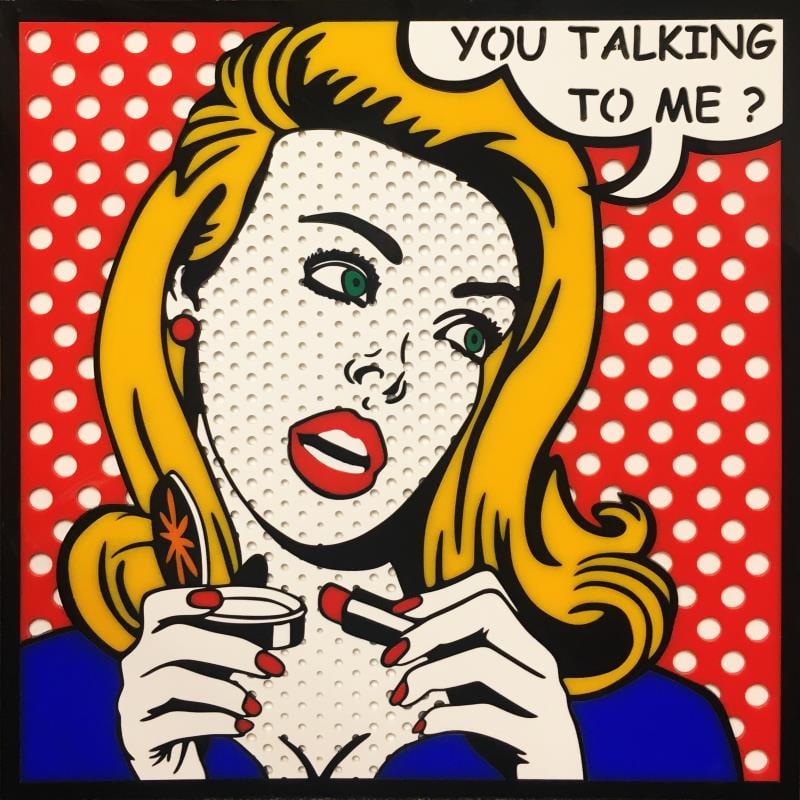 Mitch Mitchell AKA Mitch and the Machine - You Talkin to Me?: Artist: Mitch Mitchell AKA Mitch and the Machine Title: You Talkin to Me? Year: 2023 Dimensions: 16in. by 16in. Edition: From the Rare Limited Edition Medium: L