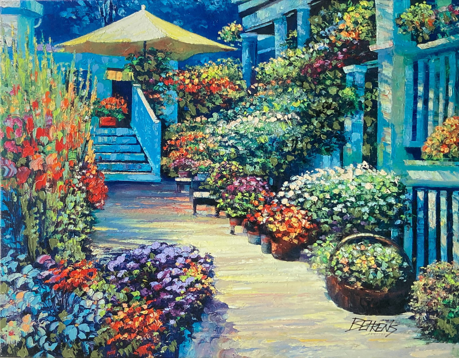 Howard Behrens - Nantucket Flower Market: Artist: Howard Behrens Title: Nantucket Flower Market Year: 2003 Dimensions: 32 x 24 in. Edition: From the rare limited edition of 195 Medium: Original giclee i