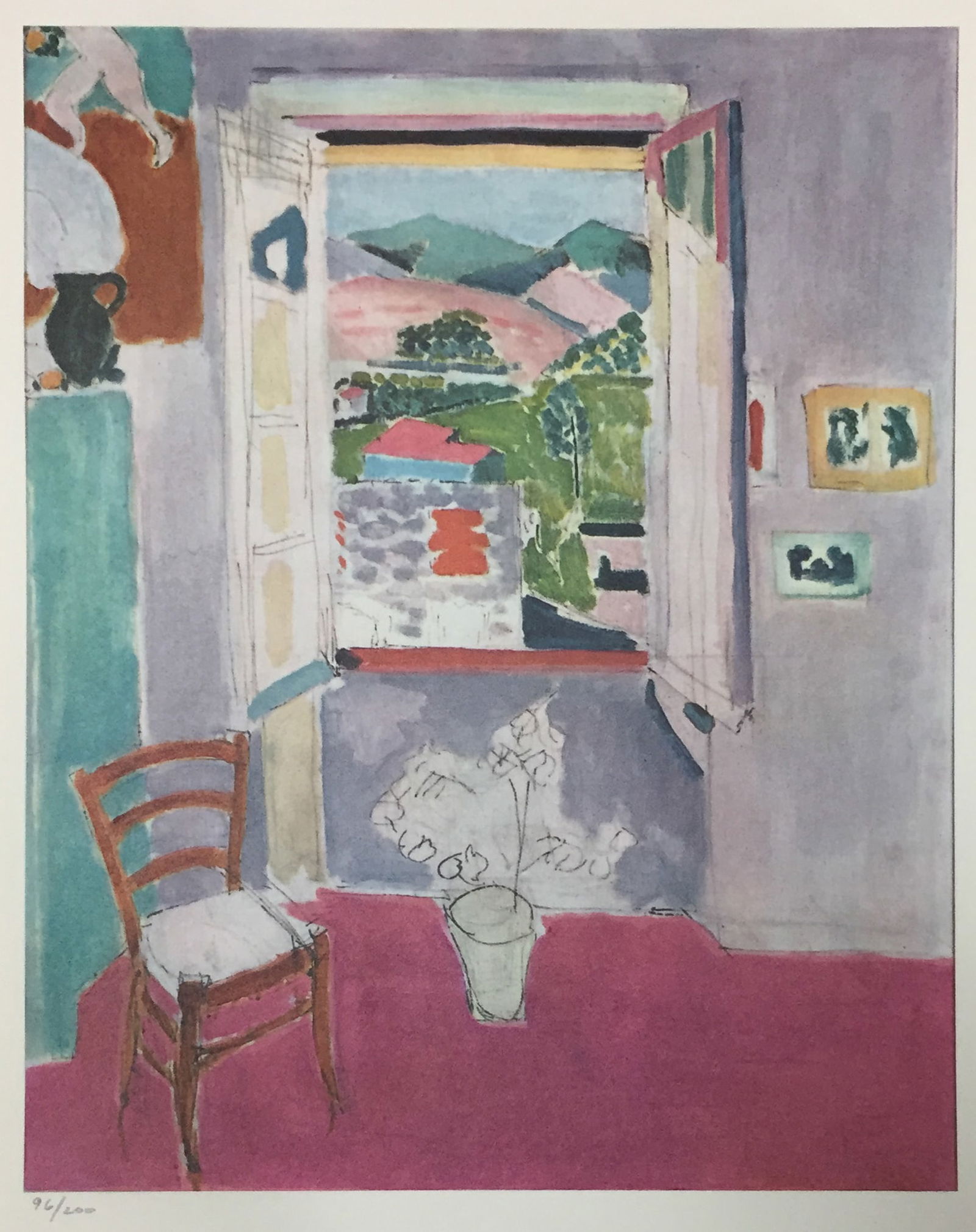 Henri Matisse - The Open Window: Artist: Henri Matisse Title: The Open Window Year: 1958 Dimensions: 15 3/4 x 11 3/4 in. Edition: From the Rare Limited Edition of 200 Publisher: New York Graphi