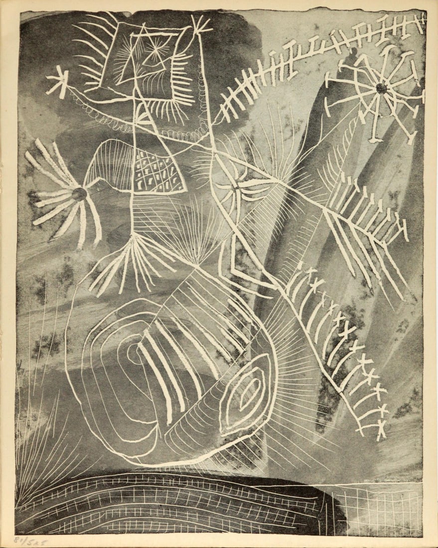 Pablo Picasso - Dancer: Artist: Pablo PicassoTitle: DancerYear: 1943Dimensions: 11in. by 9in.Edition: 81 from the rare limited edition of 525Publisher: Robert - J. GodetSuite: La Chevre-FeuilleMedium: Original grauvres on