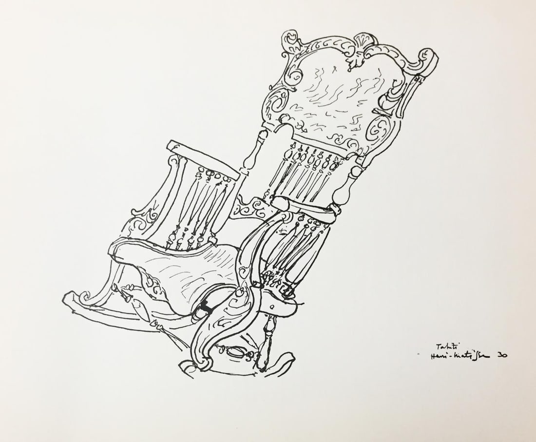 Henri Matisse (After) - Untitled (Rocking Chair) from: Artist: Henri Matisse (After)Title: Untitled (Rocking Chair) from "Dessins De Matisse"Year: 1936Dimensions: 10in. by 8.25in.Edition: From the rare limited editionPublisher: Editions Cahiers D'Art