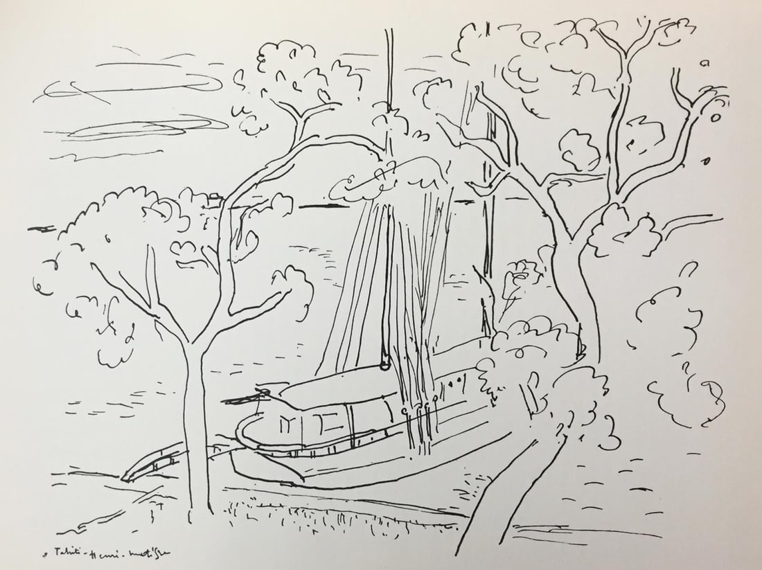 Henri Matisse (After) - Untitled (Boat) from "Dessins: Artist: Henri Matisse (After)Title: Untitled (Boat) from "Dessins De Matisse"Year: 1936Dimensions: 10in. by 8.25in.Edition: From the rare limited editionPublisher: Editions Cahiers D'Art Paris.Suite: