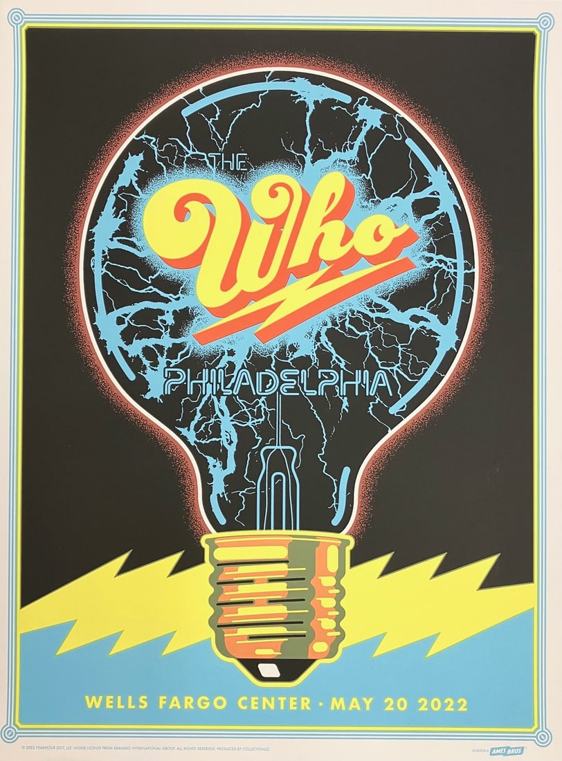 The Who - Show Poster - Philadelphia (Wells Fargo Center) 2022 (1 of 1)
