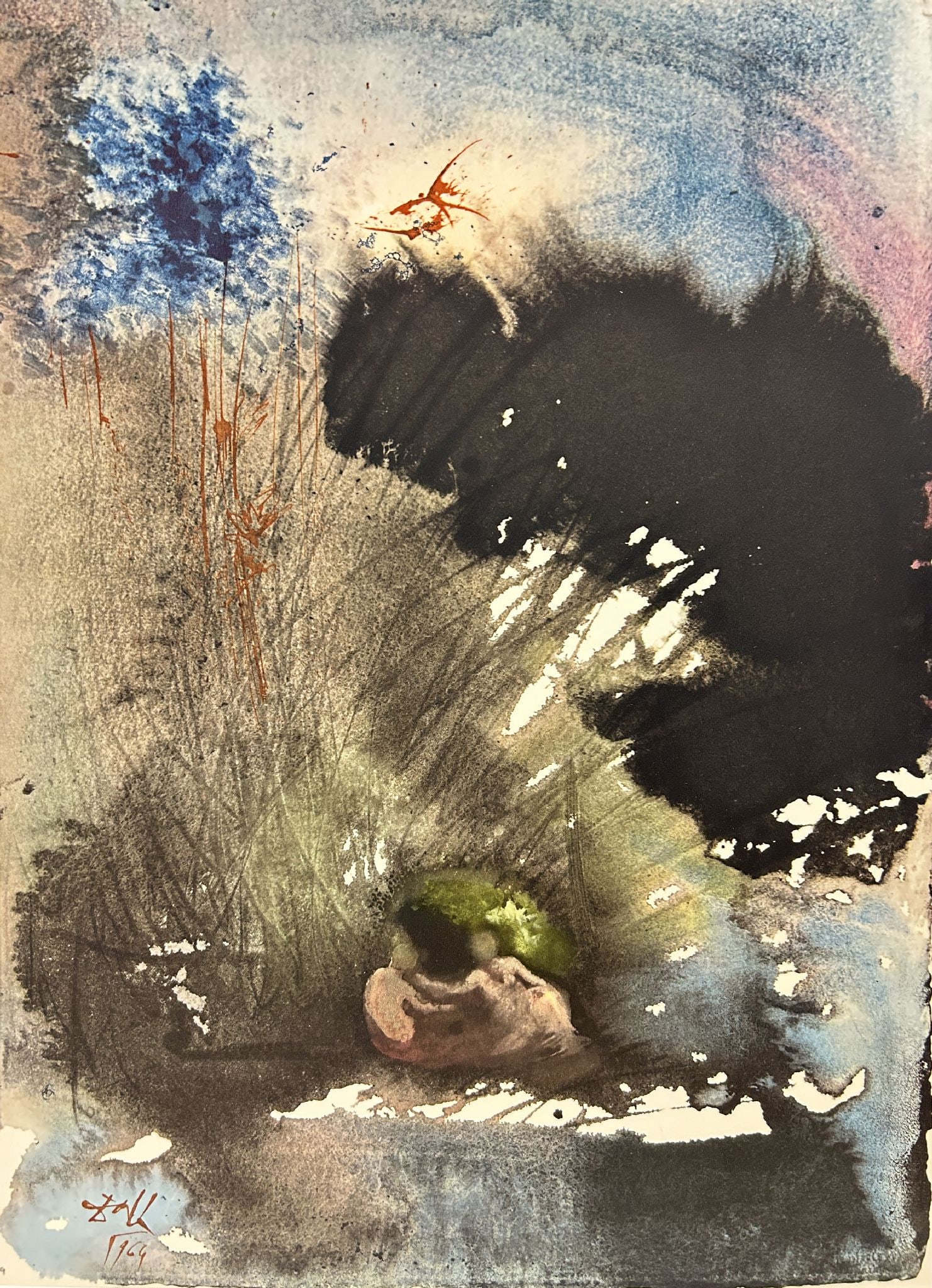 Salvador Dali - Man And Woman In The Garden Of Pleasure (from Biblia Sacra) (1 of 1)