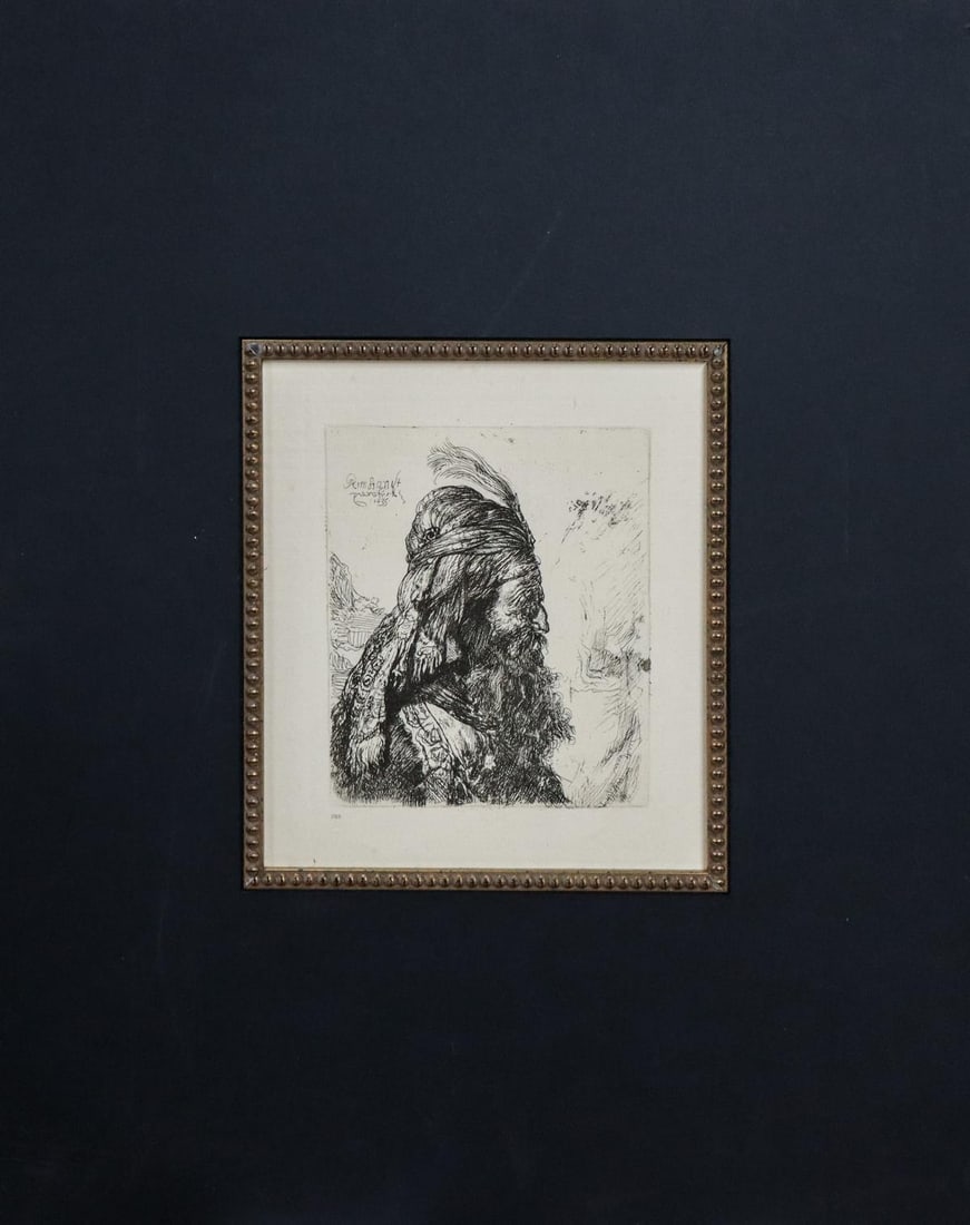 Rembrandt van Rijn (after) - The Third Oriental Head (1 of 2)