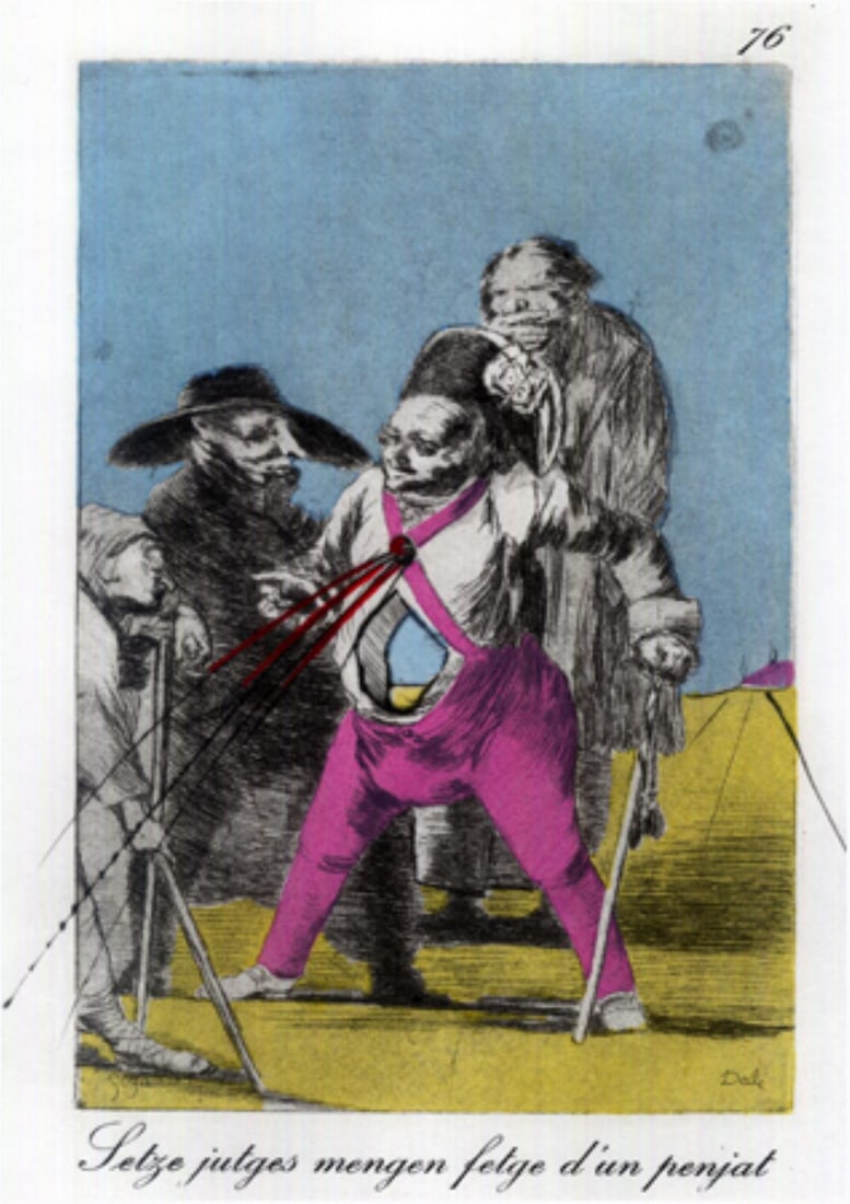 Salvador Dali - Setze jutges mengen fetge d un penjat (1 of 1)